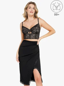 Shapewear Lace Corset Bra or Slimming Midi Wrap Skirt