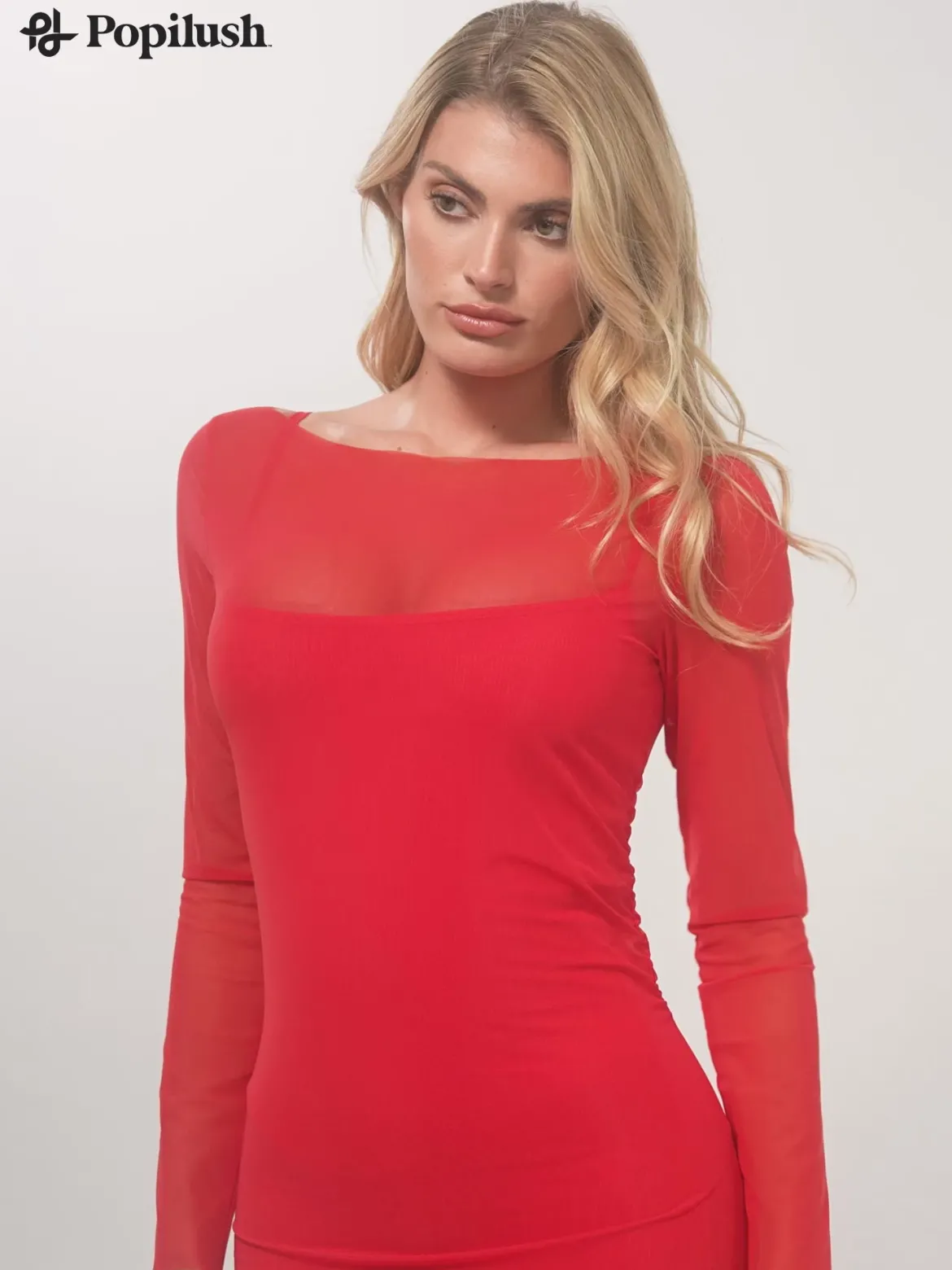 Shapewear Lace Dress Sheer Mesh Cover-Up Set