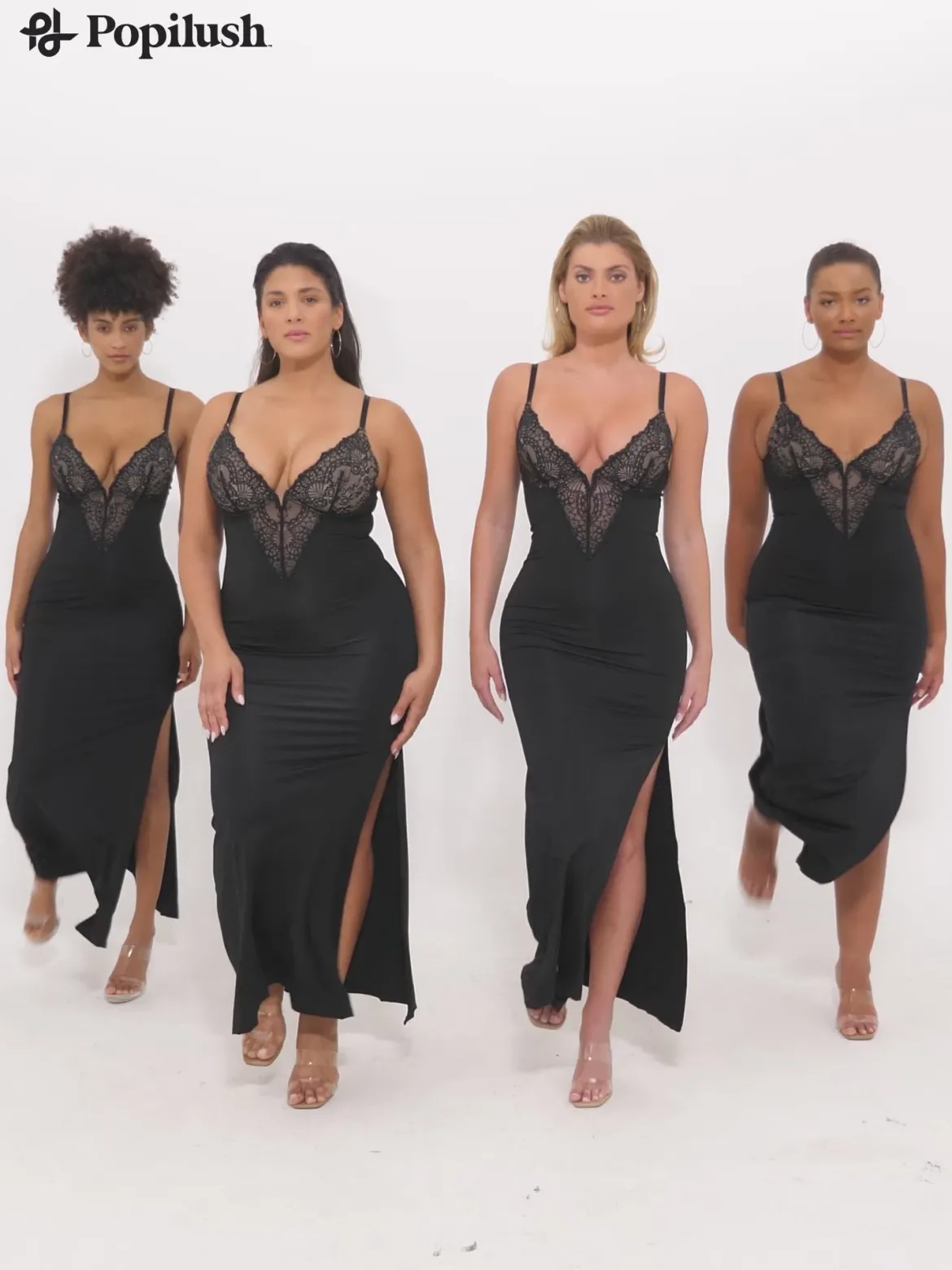 Shapewear Lace Dress Sheer Mesh Cover-Up Set