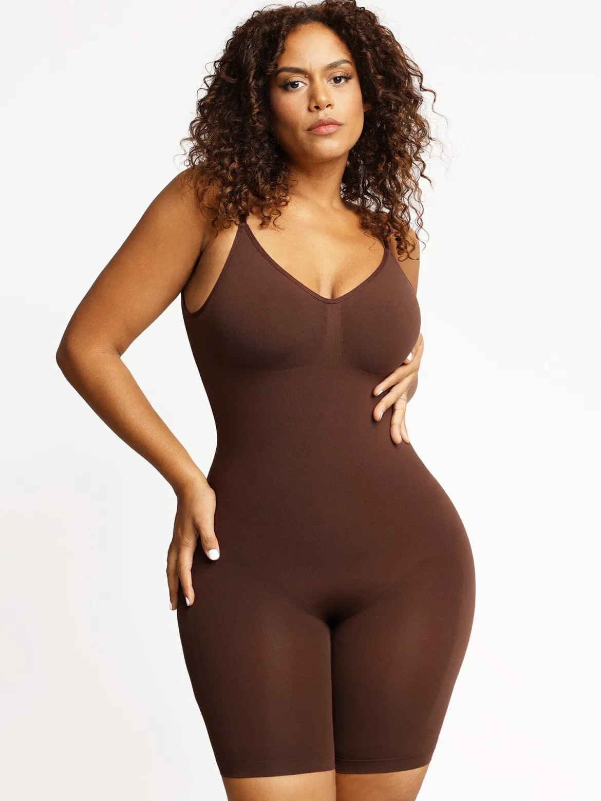 Shapewear Low Back Tummy Control Mid-Thigh Bodysuit
