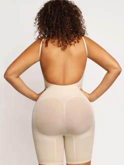 Shapewear Low Back Tummy Control Mid-Thigh Bodysuit