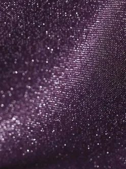 Shapewear Metallic Knit Long Sleeve Slim Mermaid Maxi Dress