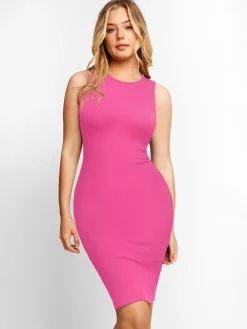 Shapewear Modal Tummy Control Midi Dress