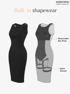 Shapewear Modal Tummy Control Midi Dress