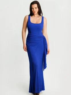 Shapewear Modal Twist Wrap Tummy Control Maxi Dress