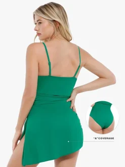 Shapewear Ruched Convertible One-Piece Swimsuit