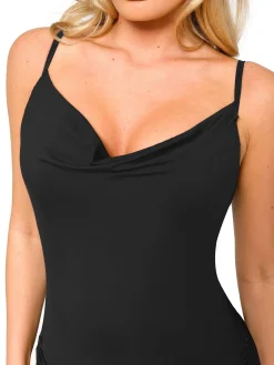 Shapewear Ruched Modal Bodycon Mini Slip Dress