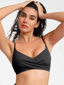 Shapewear Ruched Sculpting Bikini Top and Bottom Set