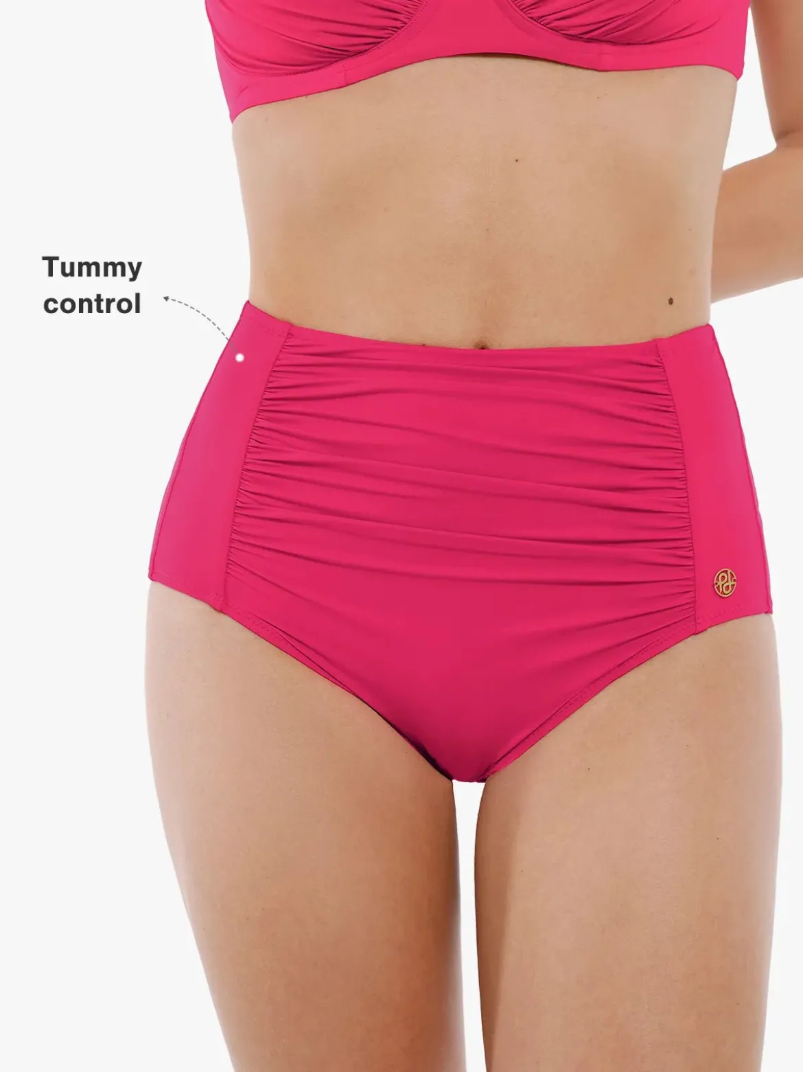 Shapewear Ruched Tummy Control Bikini Brief