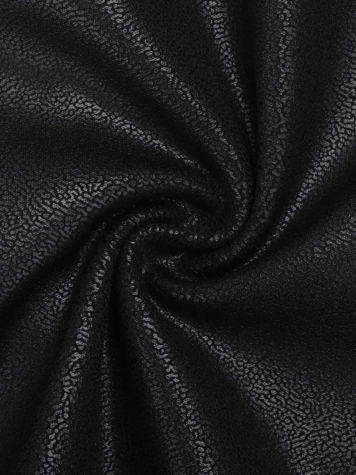 Shapewear Sculpting Faux Leather Zip Front Midi Dress