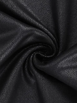 Shapewear Sculpting Faux Leather Front Slit Midi Skirt