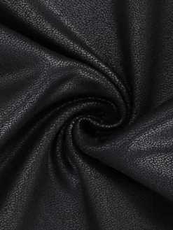 Shapewear Sculpting Faux Leather Lace Bodysuit Skirt Set