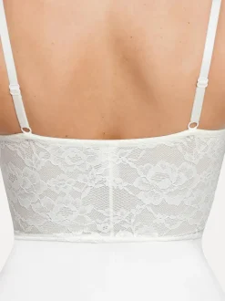 Shapewear Sculpting Lace Corset Midi Slip Dress