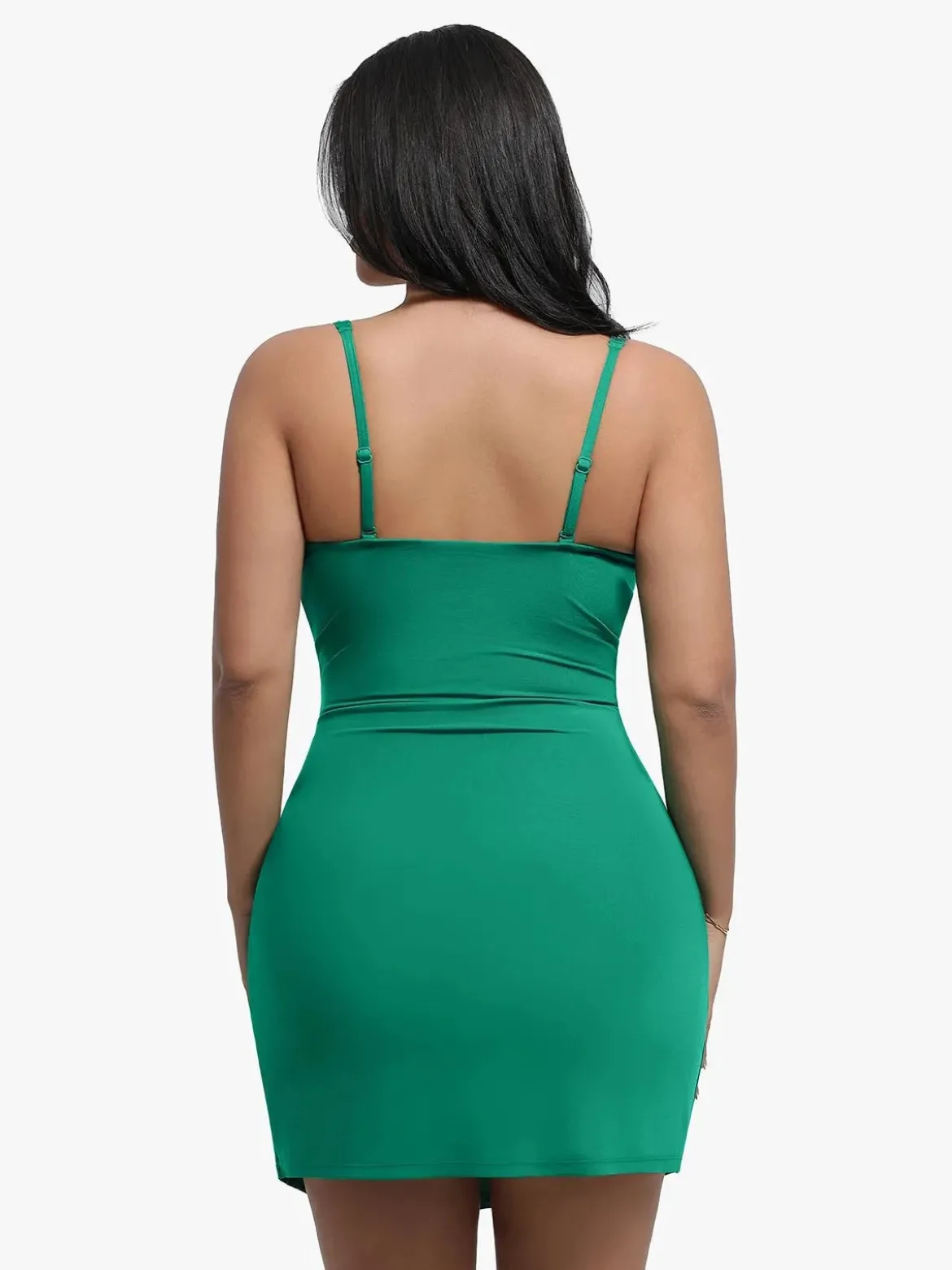 Shapewear Sculpting Side Slit Mini Dress