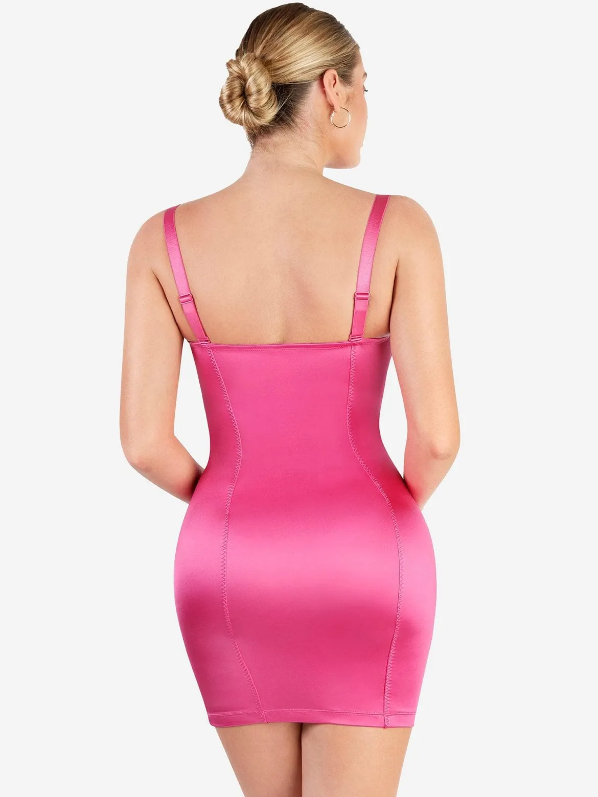 Shapewear Scuplting Satin Bustier Mini Dress