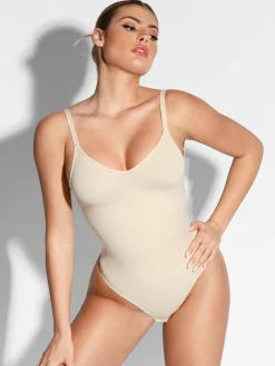 Shapewear Seamless Low Back Tummy Control Thong Bodysuit