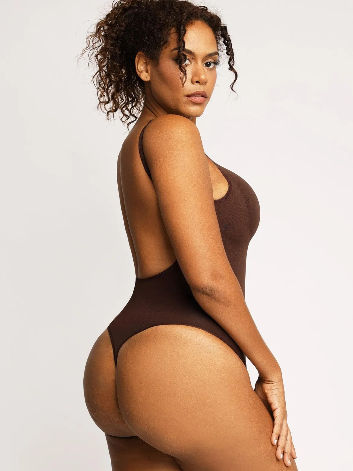 Shapewear Seamless Low Back Tummy Control Thong Bodysuit