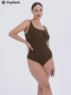 Shapewear Seamless Modal Smoothing Thong Bodysuits
