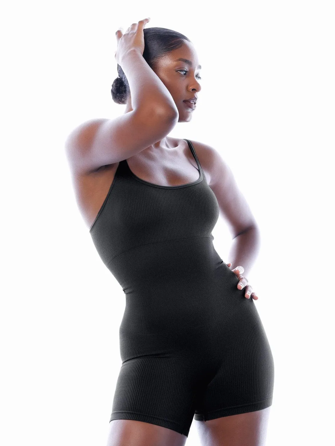 Shapewear Seamless Rib Strappy Romper