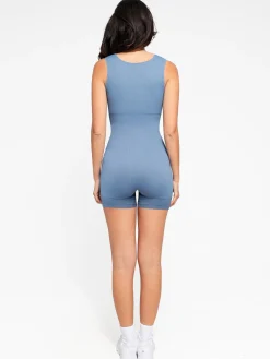 Shapewear Seamless Sweetheart Neckline Romper