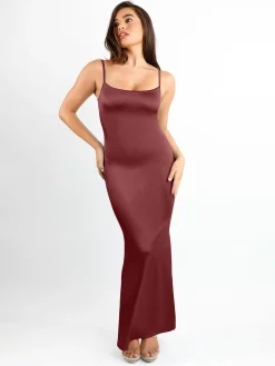 Shapewear Shine Slimming Tummy Control Maxi Slip Dress