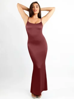 Shapewear Shine Slimming Tummy Control Maxi Slip Dress