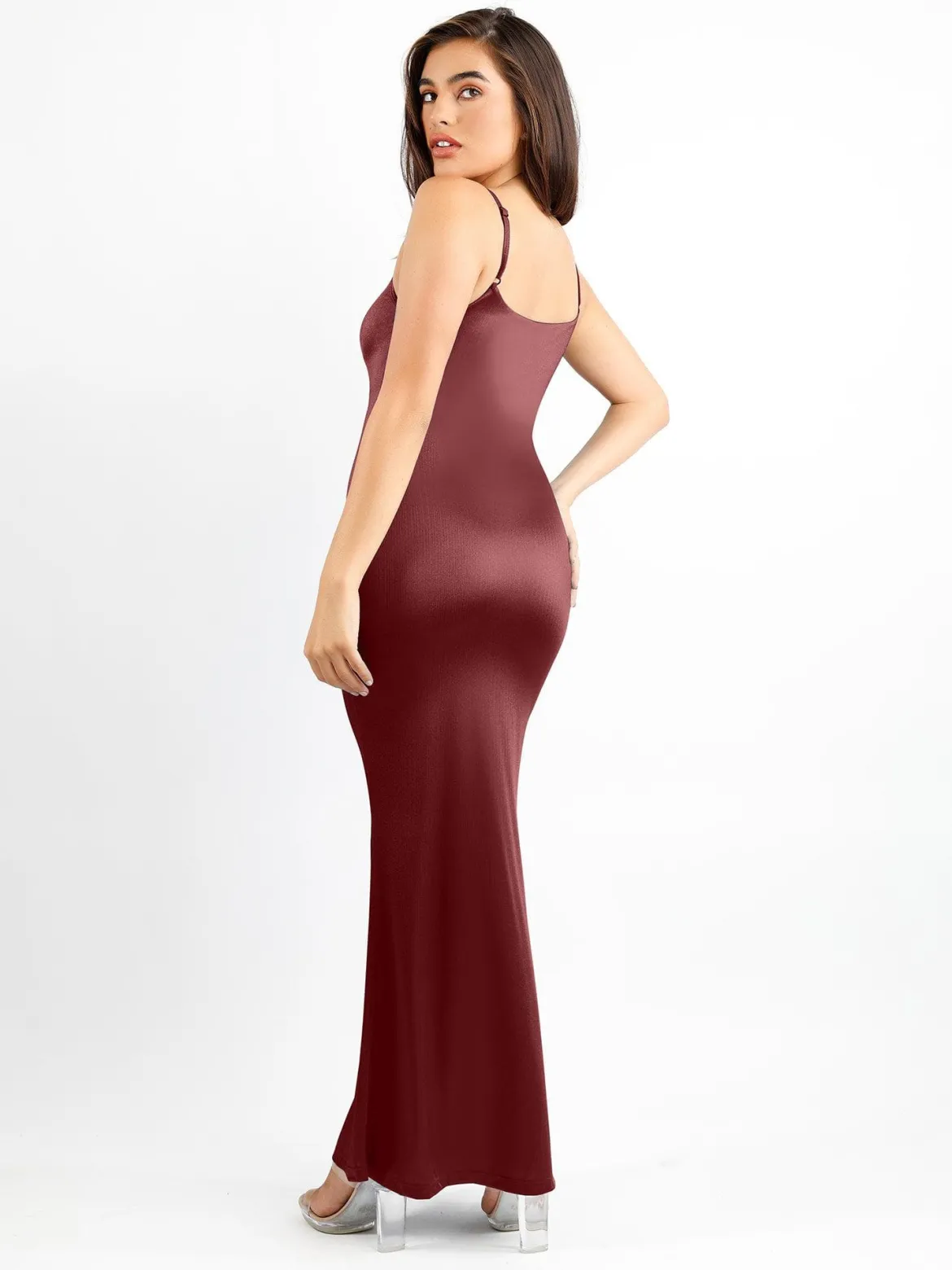 Shapewear Shine Slimming Tummy Control Maxi Slip Dress