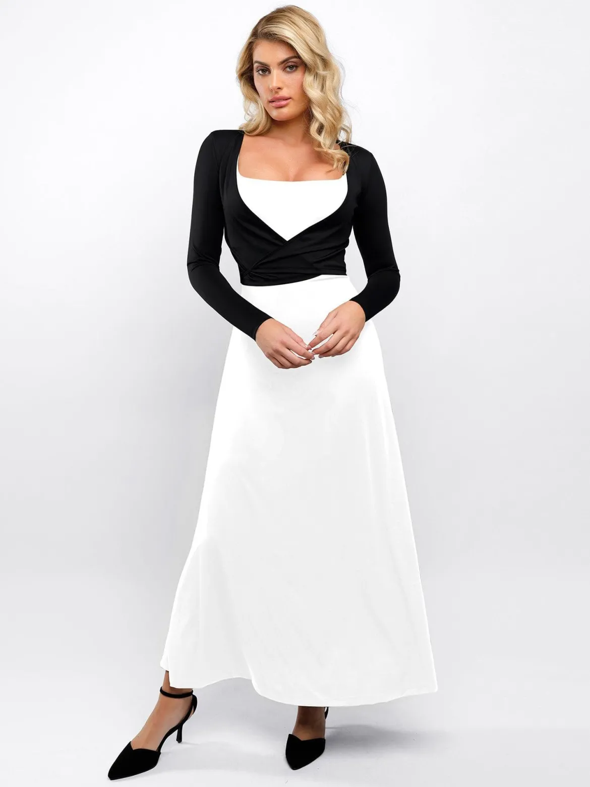 Shapewear Sleeveless A-Line Maxi or Wrap Cardigan or Set