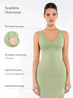 Shapewear Sleeveless Sculpting Dress Set