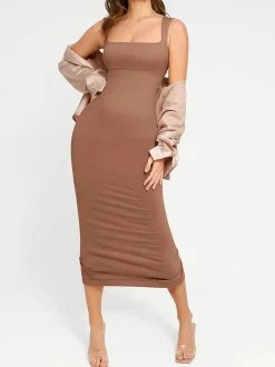 Shapewear Sleeveless Square Neck Slimming Seamless Dress