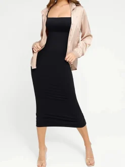 Shapewear Sleeveless Square Neck Slimming Seamless Dress