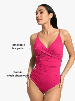 Shapewear Solid Sculpting One-Piece Swimsuit
