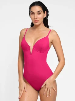 Shapewear Solid Sculpting One-Piece Swimsuit
