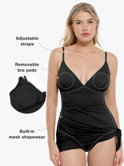 Shapewear Solid Sculpting One-Piece Swimsuit