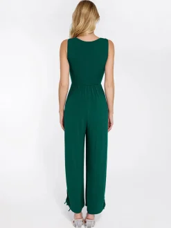 Shapewear Square Neck Tummy Control Wide Leg Jumpsuit
