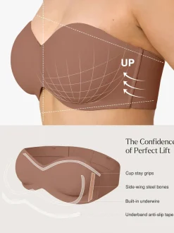 Shapewear Strapless Everyday Push-Up Bra