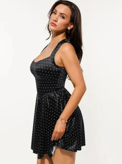 Shapewear Sweetheart Neckline Fit & Flare Mini Dress