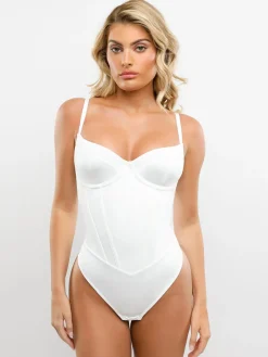 Shapewear Tummy Control Corset Thong Bodysuit