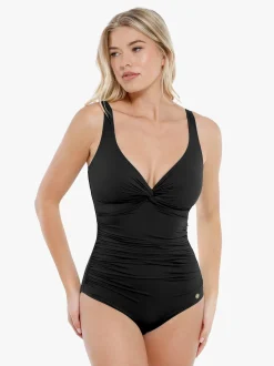 Shapewear Twist Front Ruched Sculpting Swimsuit