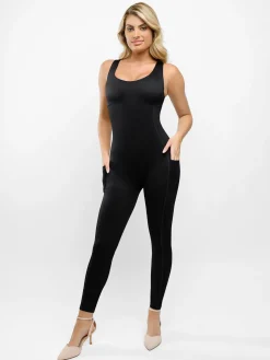 Shapewear U-Neck Thigh Slimming Butt Lift Jumpsuit