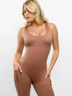 Shapewear U-Neck Thigh Slimming Butt Lift Jumpsuit