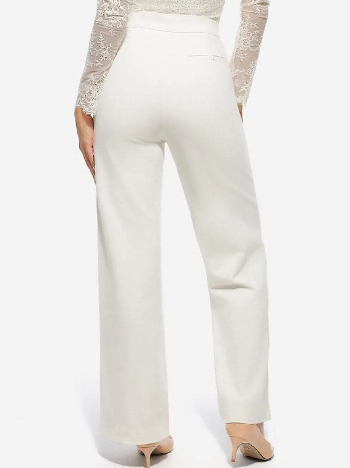 Velvet Wide-Leg Sculpting Trousers