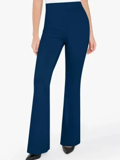 Velvet Wide-Leg Sculpting Trousers