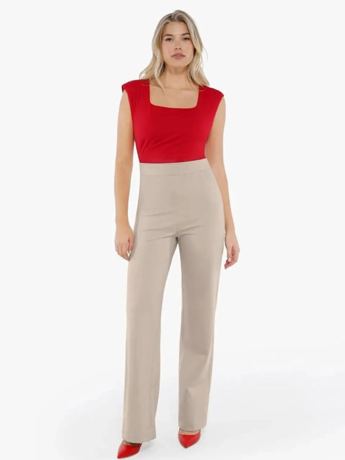 Velvet Wide-Leg Sculpting Trousers