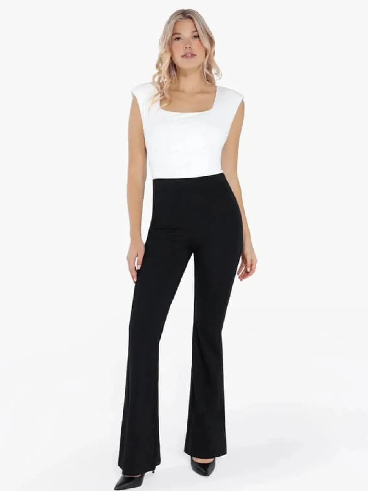 Velvet Wide-Leg Sculpting Trousers