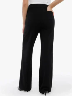 Velvet Wide-Leg Sculpting Trousers