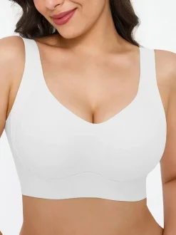 Wireless Wide Strap Everyday Supportive Push Up Comfort Bra